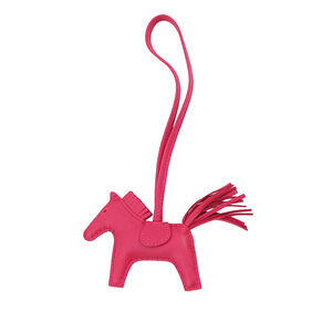 Pre-Loved Hermes Milo Lambskin GriGri Rodeo Bag Charm PM